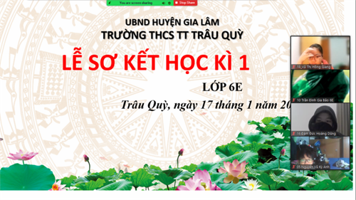 Sơ kết học kỳ 1 năm học 2021-2022